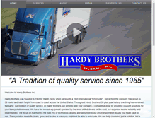 Tablet Screenshot of hardybros.com